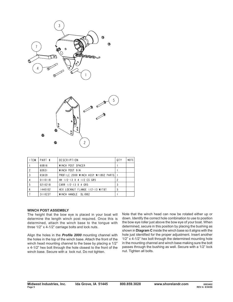 ShoreLand'r B2313LW User Manual | Page 5 / 10