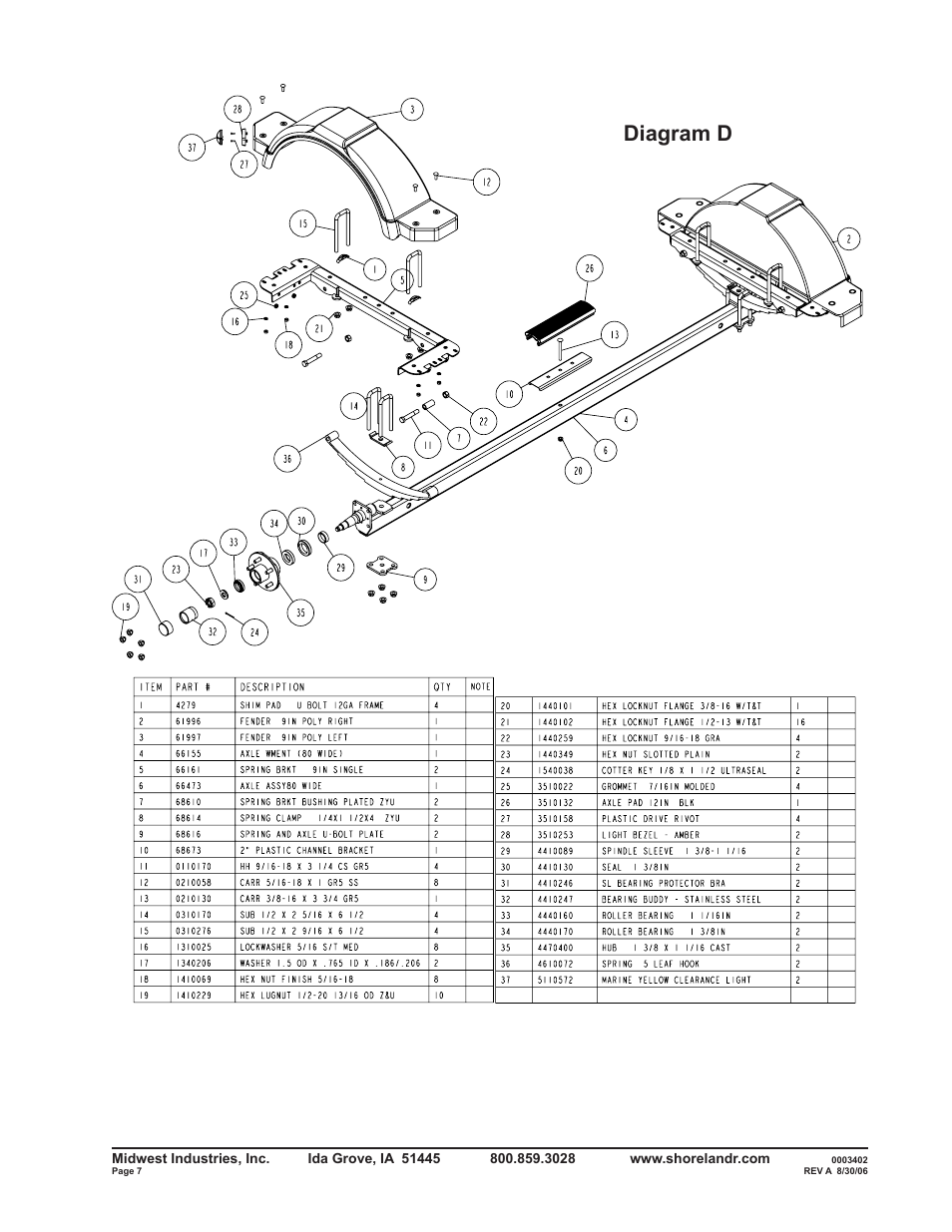 Diagram d | ShoreLand'r B2313LW User Manual | Page 7 / 10
