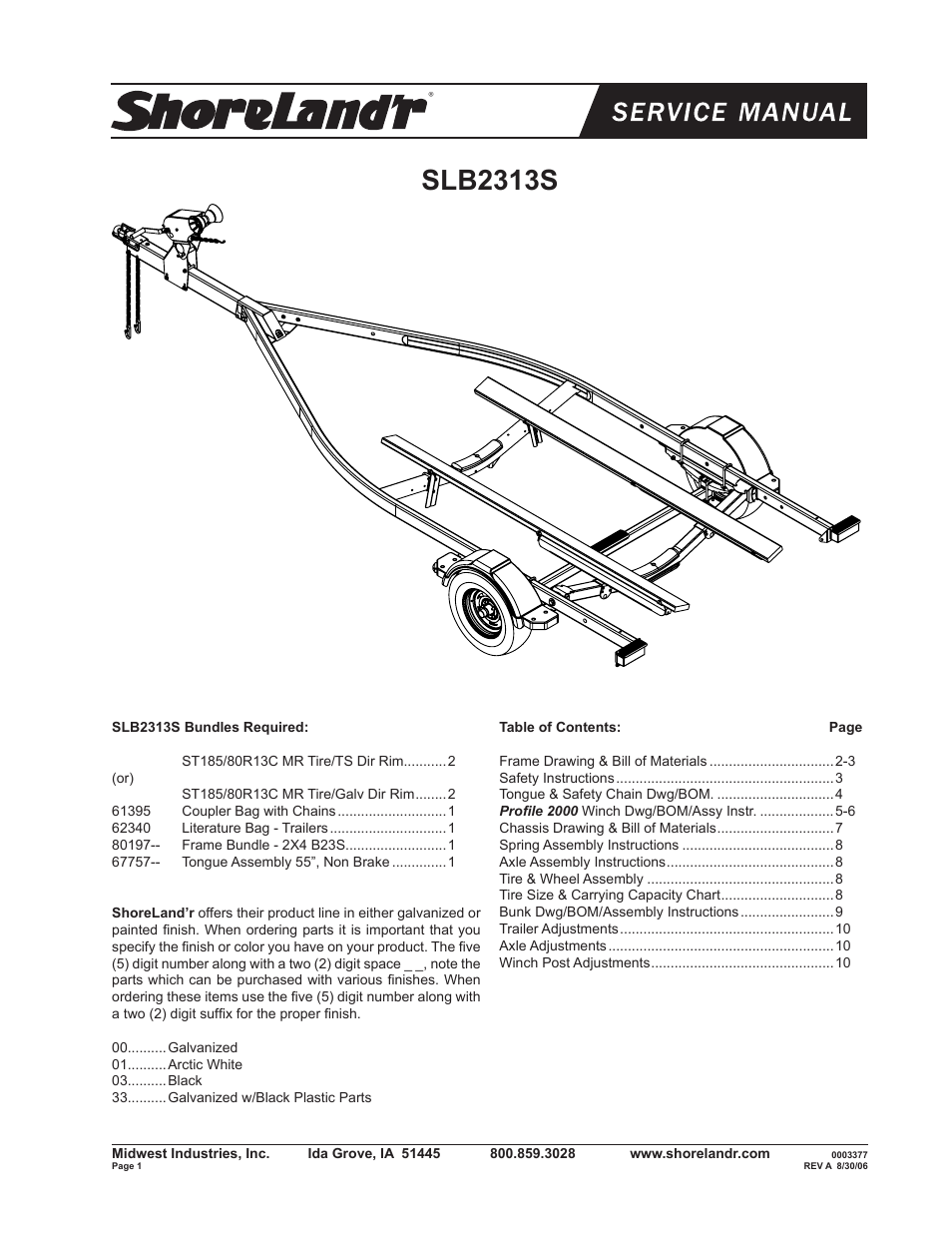 ShoreLand'r B2313S User Manual | 10 pages