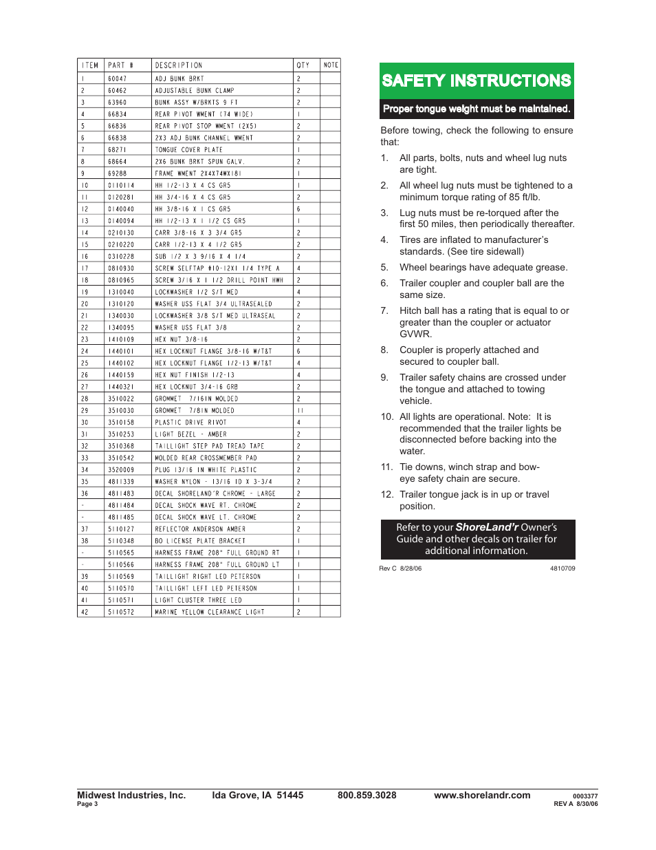 Safety instructions | ShoreLand'r B2313S User Manual | Page 3 / 10
