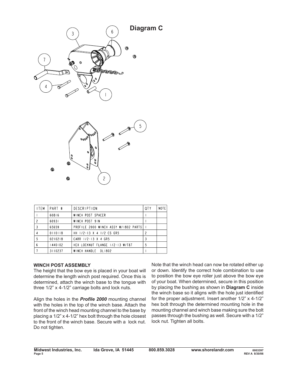 Diagram c | ShoreLand'r B2313SW User Manual | Page 5 / 10