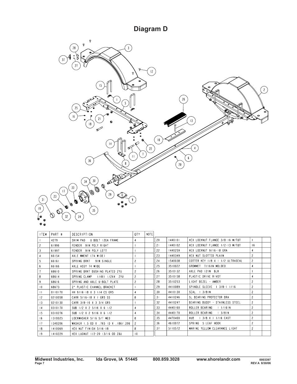 Diagram d | ShoreLand'r B2313SW User Manual | Page 7 / 10