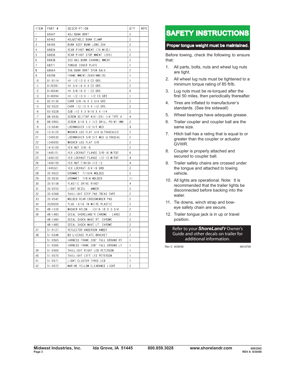 Safety instructions | ShoreLand'r B2314L User Manual | Page 3 / 10
