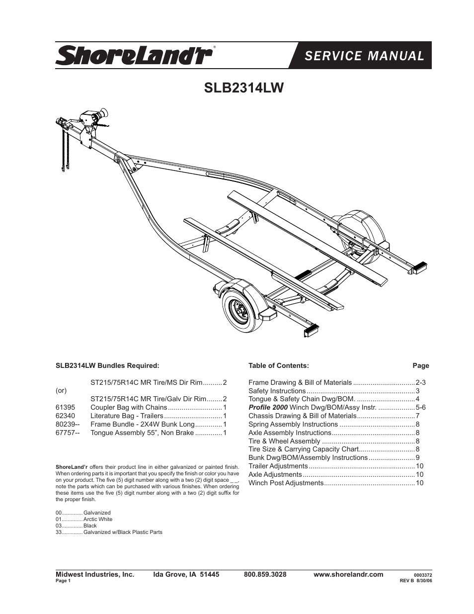 ShoreLand'r B2314LW User Manual | 10 pages