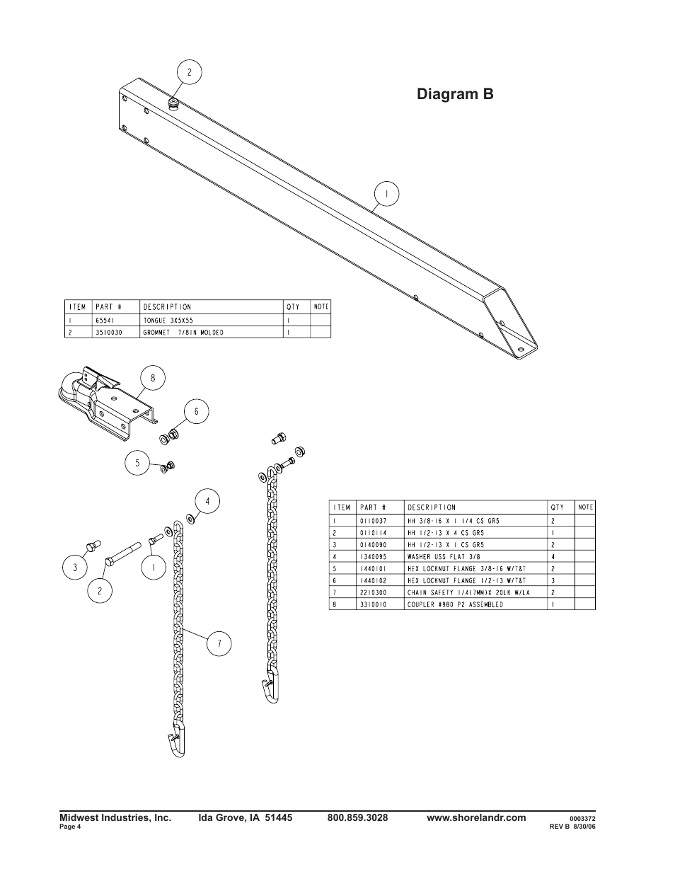 Diagram b | ShoreLand'r B2314LW User Manual | Page 4 / 10