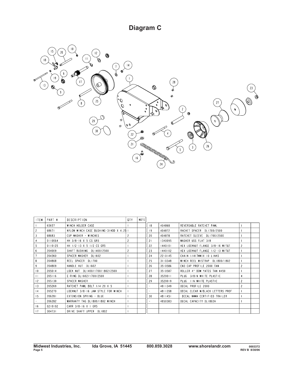 Diagram c | ShoreLand'r B2314LW User Manual | Page 5 / 10