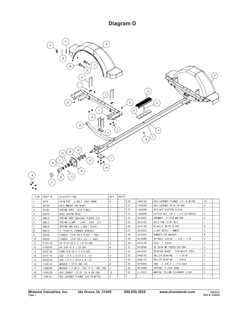 Diagram d | ShoreLand'r B2314LW User Manual | Page 7 / 10