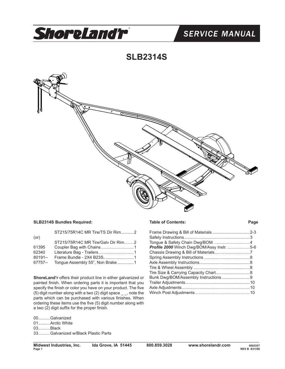 ShoreLand'r B2314S User Manual | 10 pages