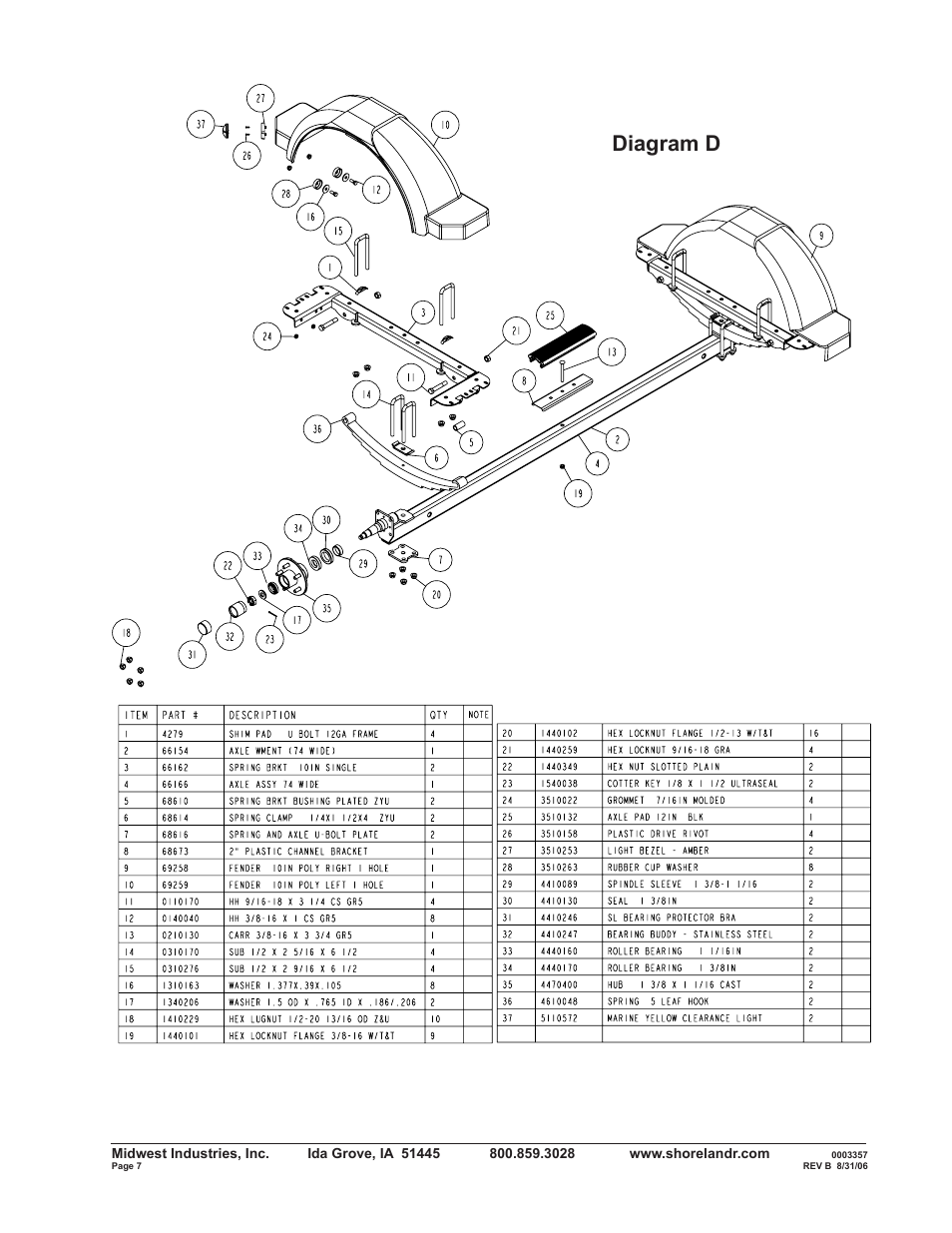 Diagram d | ShoreLand'r B2314S User Manual | Page 7 / 10