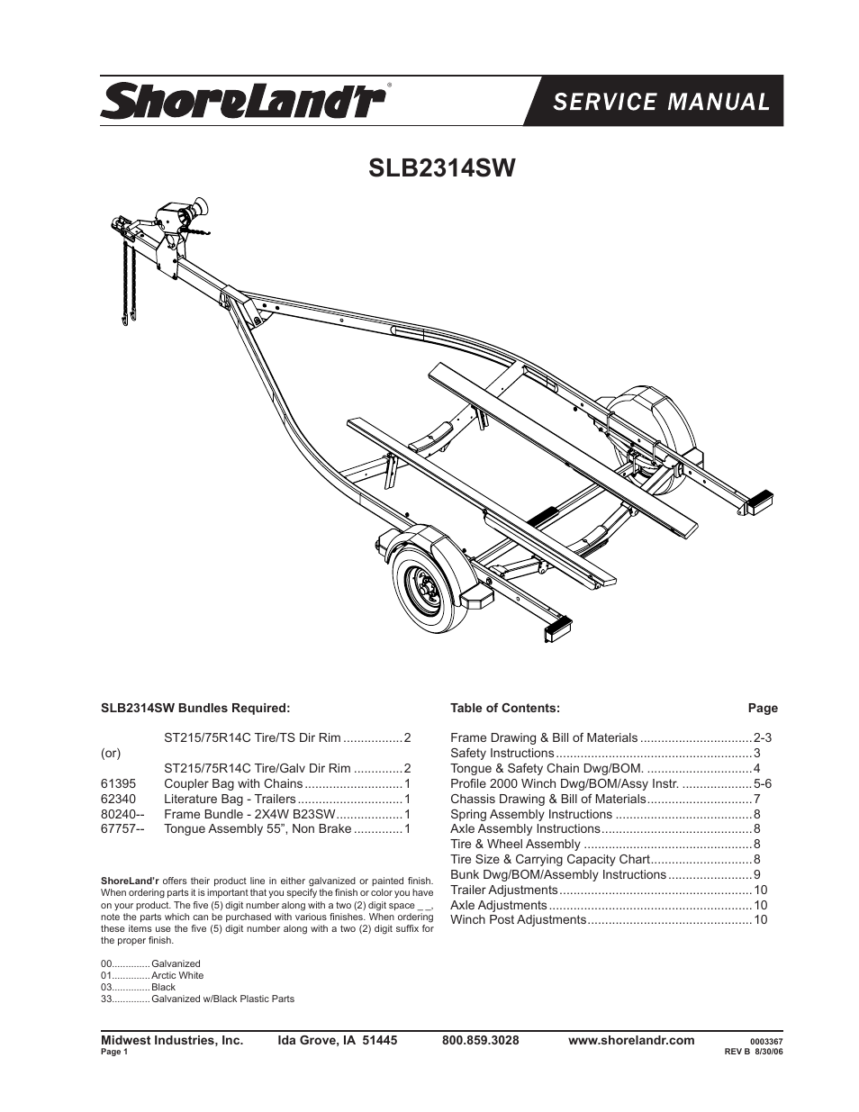 ShoreLand'r B2314SW User Manual | 10 pages