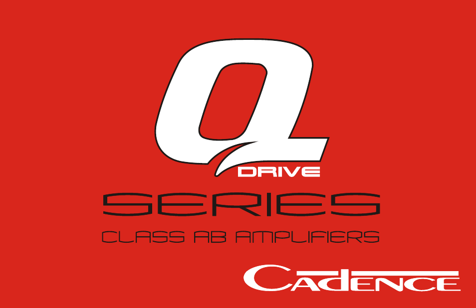 Cadence Q DRIVE SERIES User Manual | 12 pages