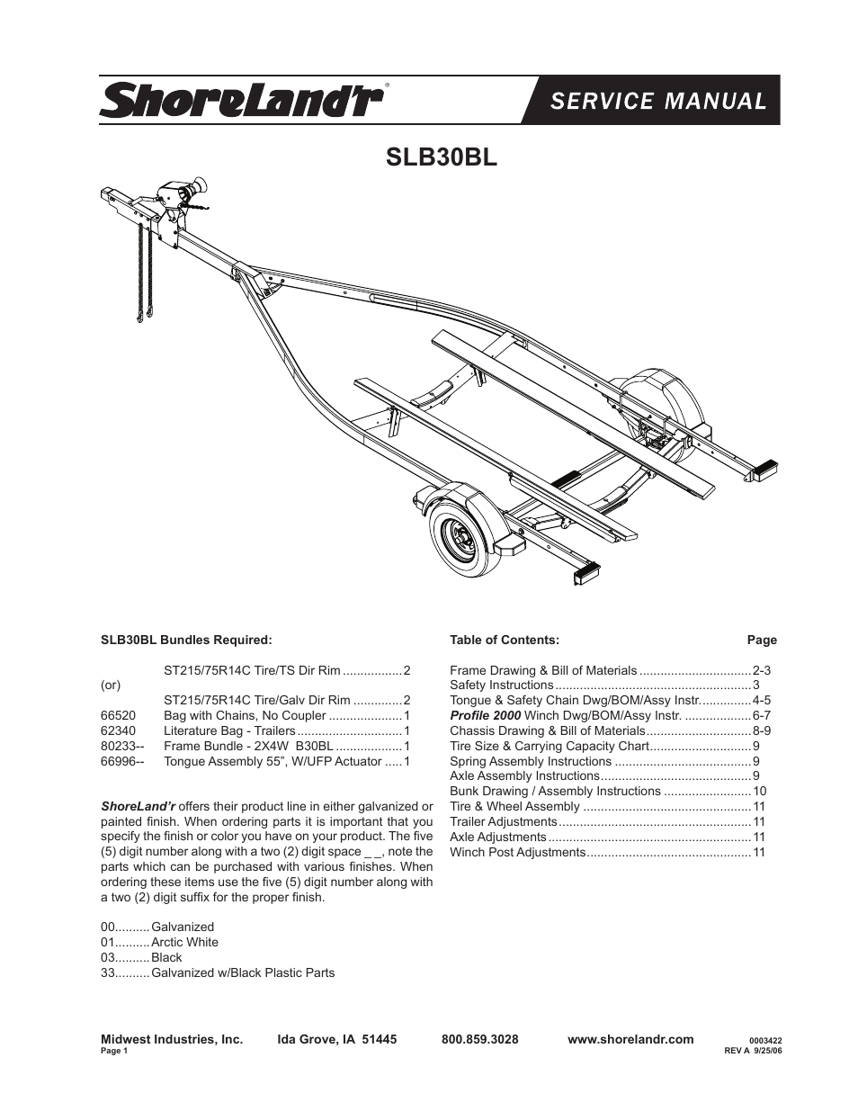 ShoreLand'r B30BL User Manual | 12 pages