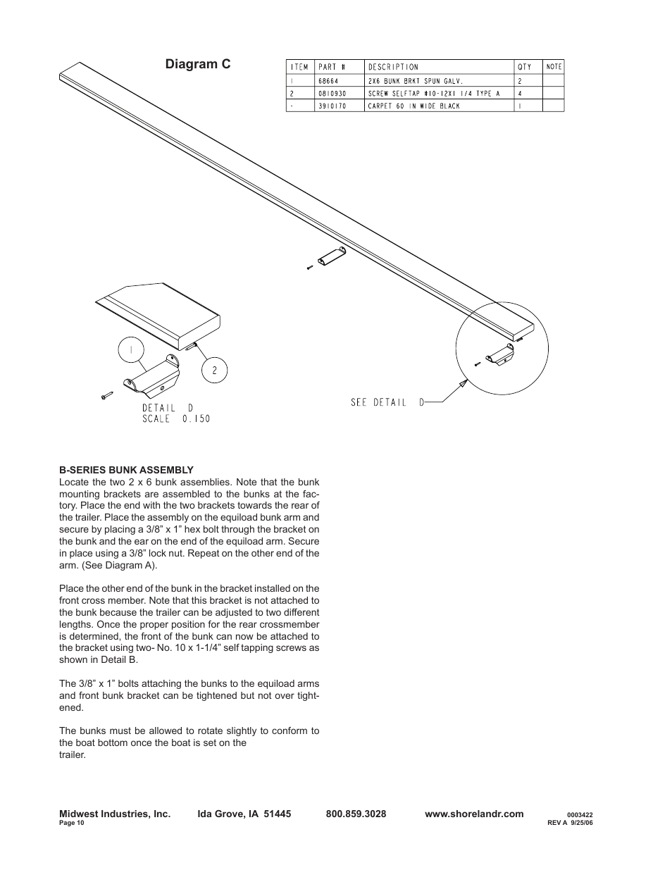 Diagram c | ShoreLand'r B30BL User Manual | Page 10 / 12