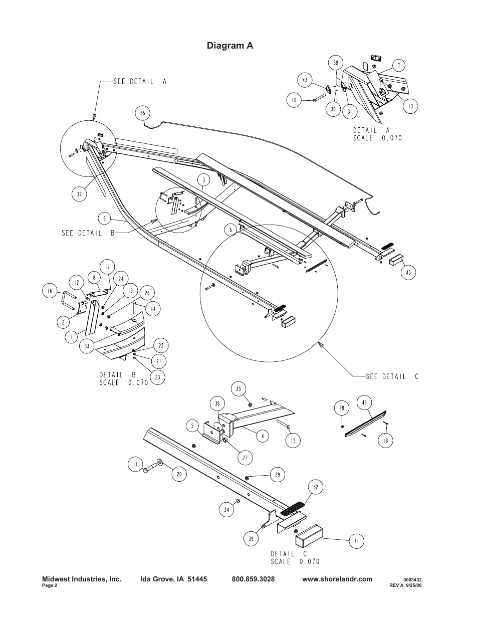 Diagram a | ShoreLand'r B30BLW User Manual | Page 2 / 12