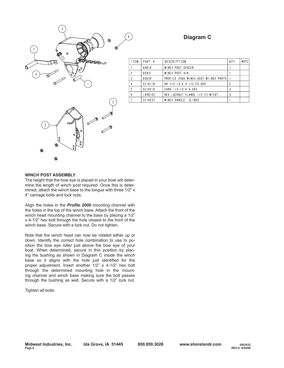 Diagram c | ShoreLand'r B30BLW User Manual | Page 6 / 12