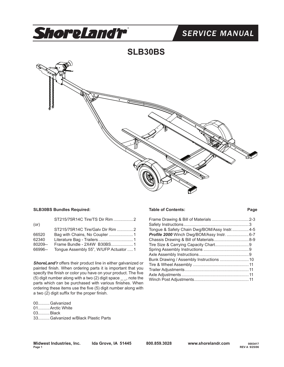 ShoreLand'r B30BS User Manual | 12 pages