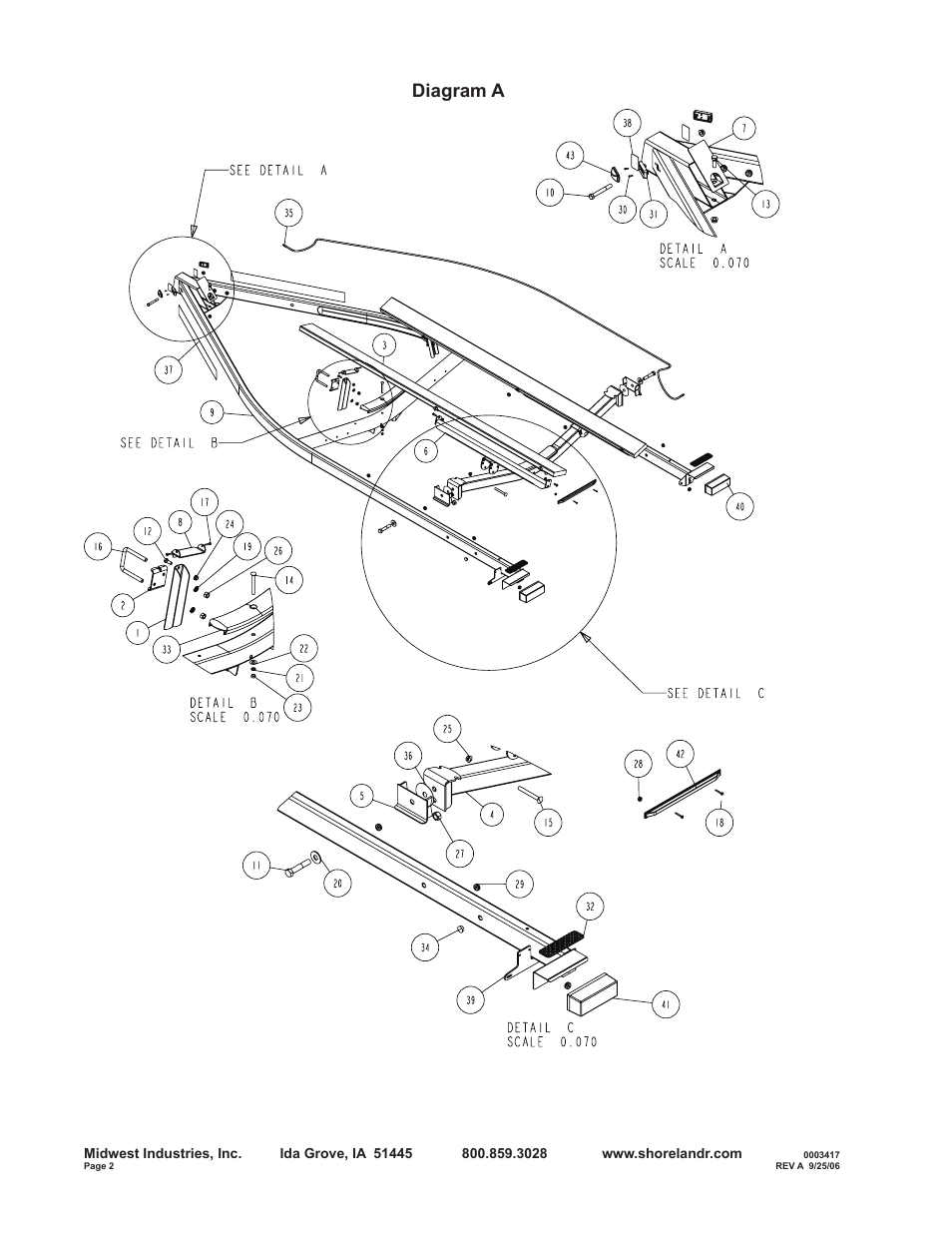 Diagram a | ShoreLand'r B30BS User Manual | Page 2 / 12