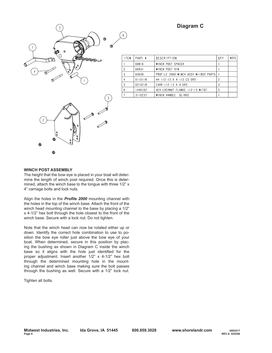 Diagram c | ShoreLand'r B30BS User Manual | Page 6 / 12