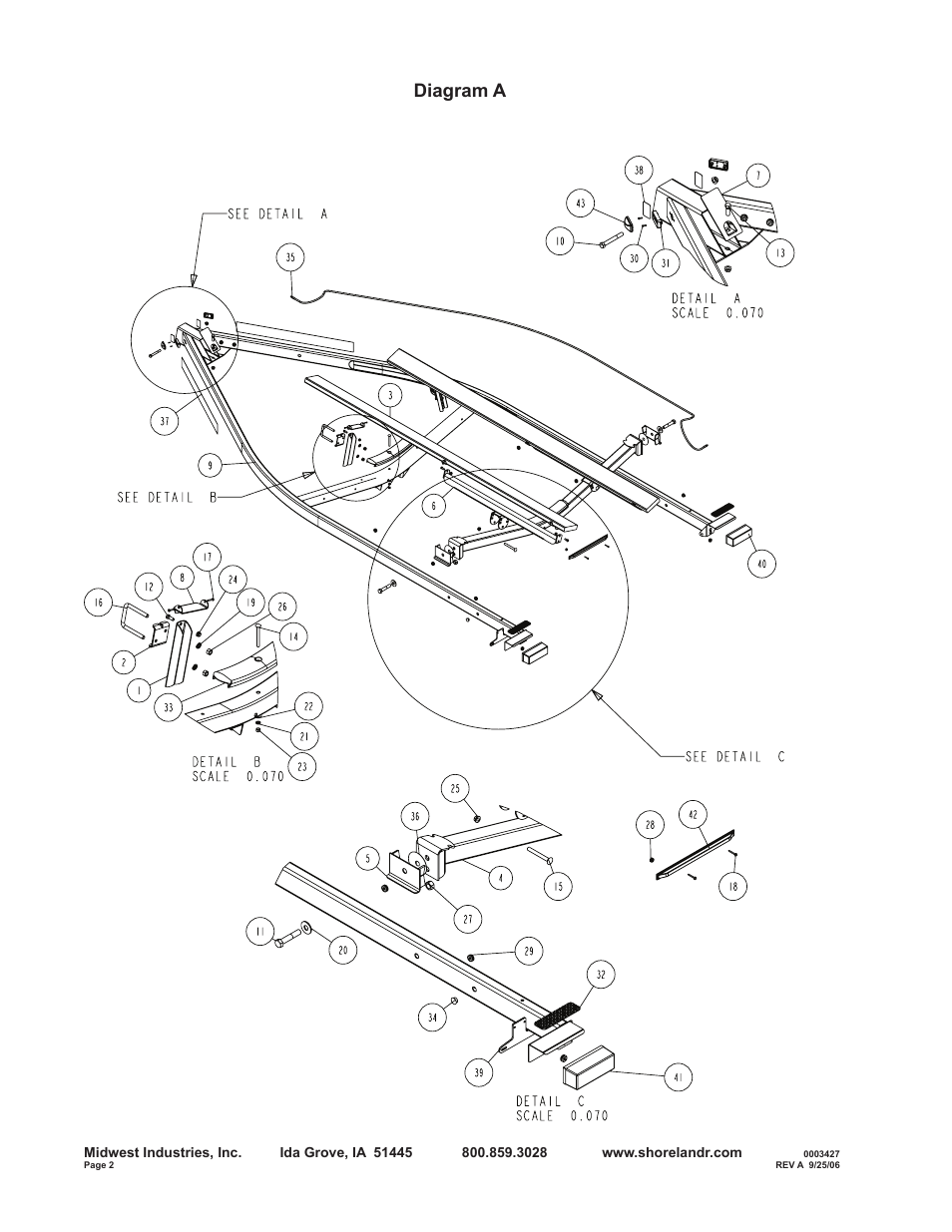 Diagram a | ShoreLand'r B30BSW User Manual | Page 2 / 12