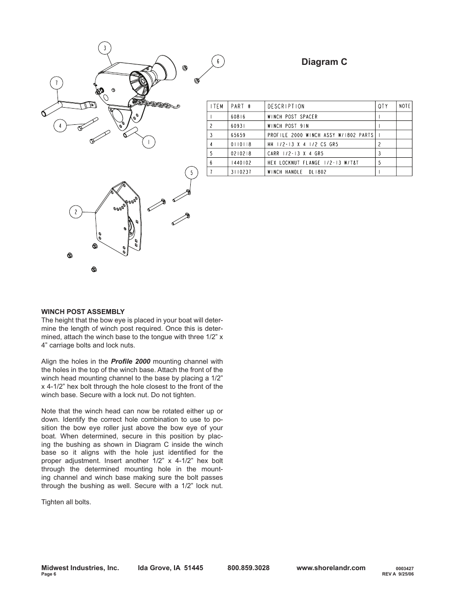 Diagram c | ShoreLand'r B30BSW User Manual | Page 6 / 12