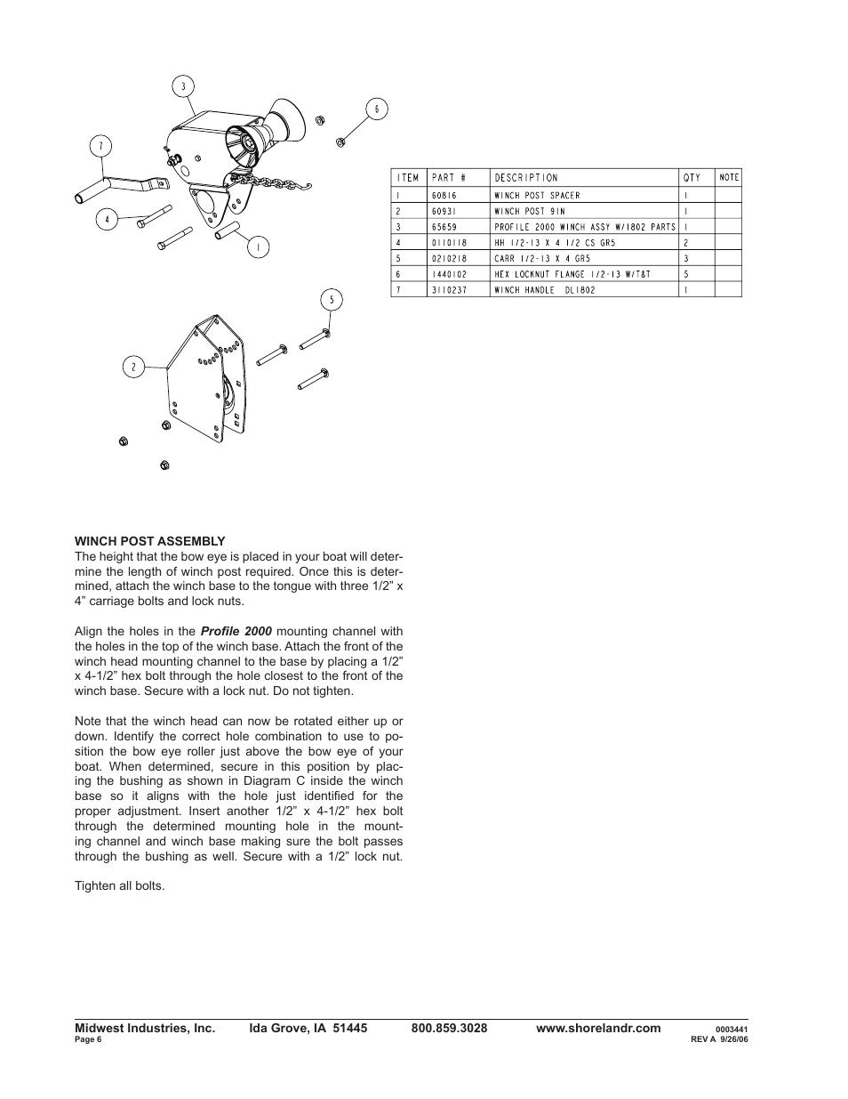 ShoreLand'r B34BLW User Manual | Page 6 / 12