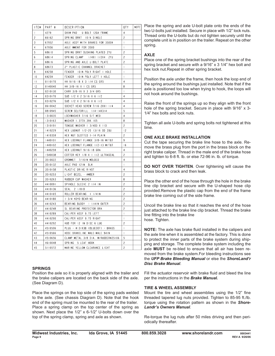 ShoreLand'r B34BLW User Manual | Page 9 / 12