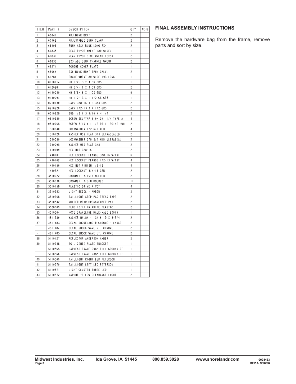 ShoreLand'r B40TBBLW User Manual | Page 3 / 12