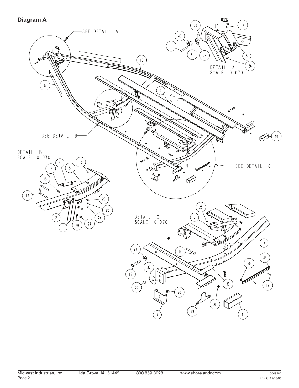 Diagram a | ShoreLand'r LEB22CLW V.1 User Manual | Page 2 / 12