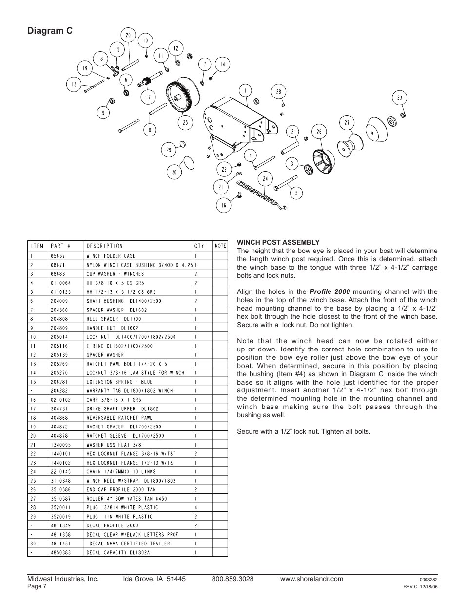 Diagram c | ShoreLand'r LEB22CLW V.1 User Manual | Page 7 / 12