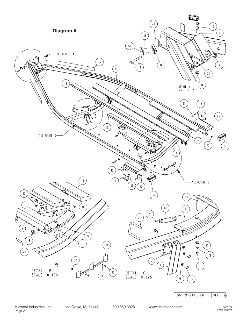 Diagram a | ShoreLand'r LEB22CLW V.2 User Manual | Page 2 / 10
