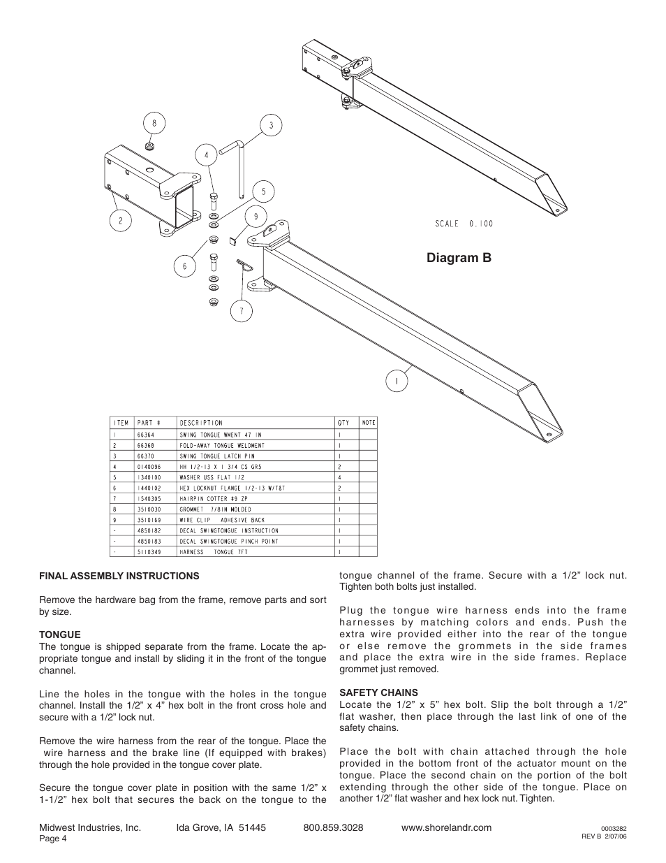 Diagram b | ShoreLand'r LEB22CLW V.2 User Manual | Page 4 / 10