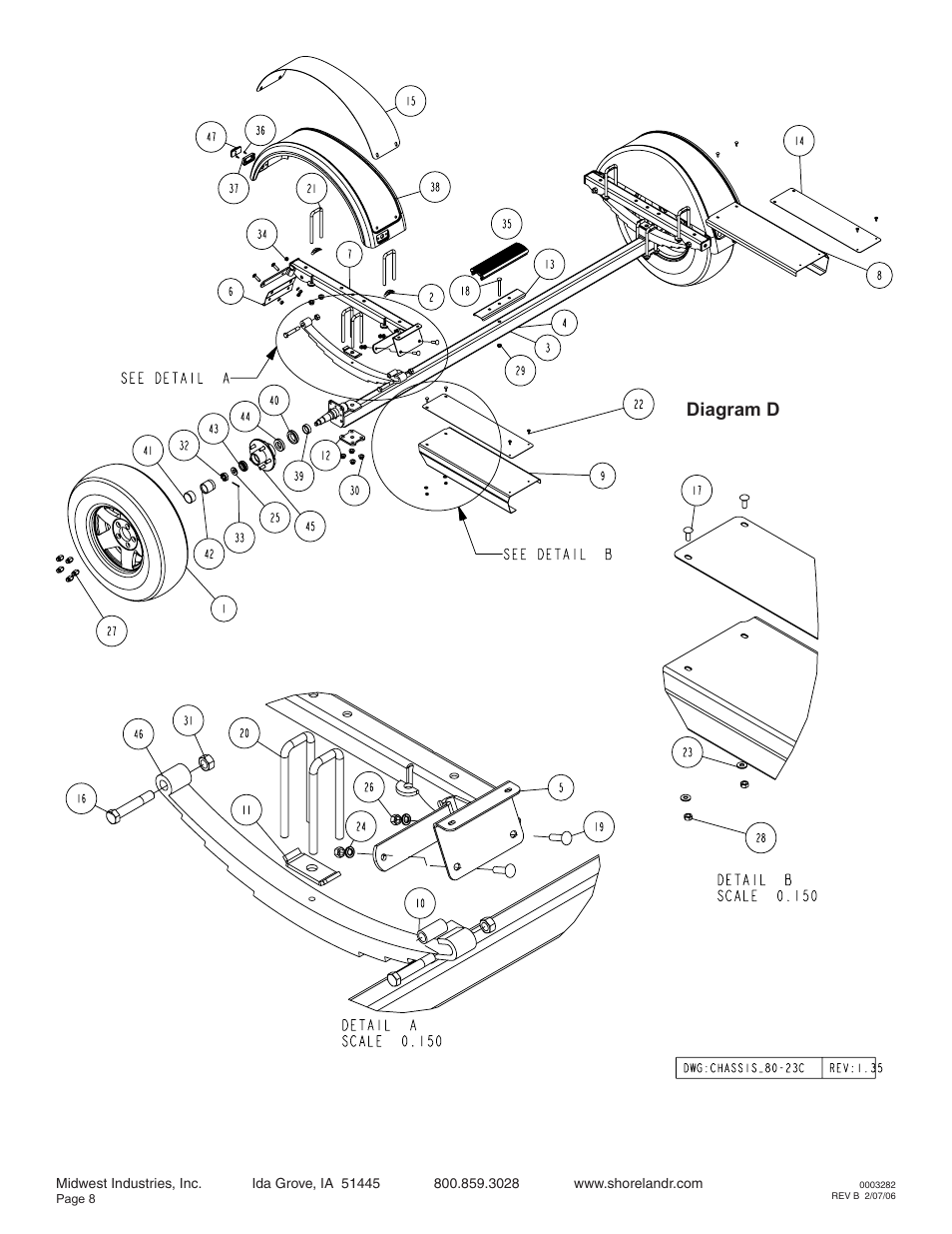 Diagram d | ShoreLand'r LEB22CLW V.2 User Manual | Page 8 / 10