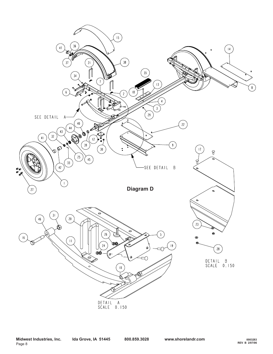 Diagram d | ShoreLand'r LEB22CSW V.1 User Manual | Page 8 / 10