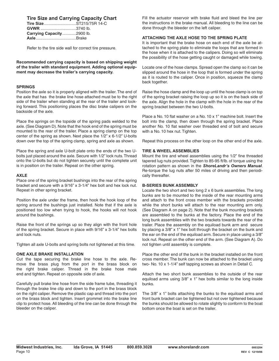 ShoreLand'r LEB29CBLW V.1 User Manual | Page 10 / 12