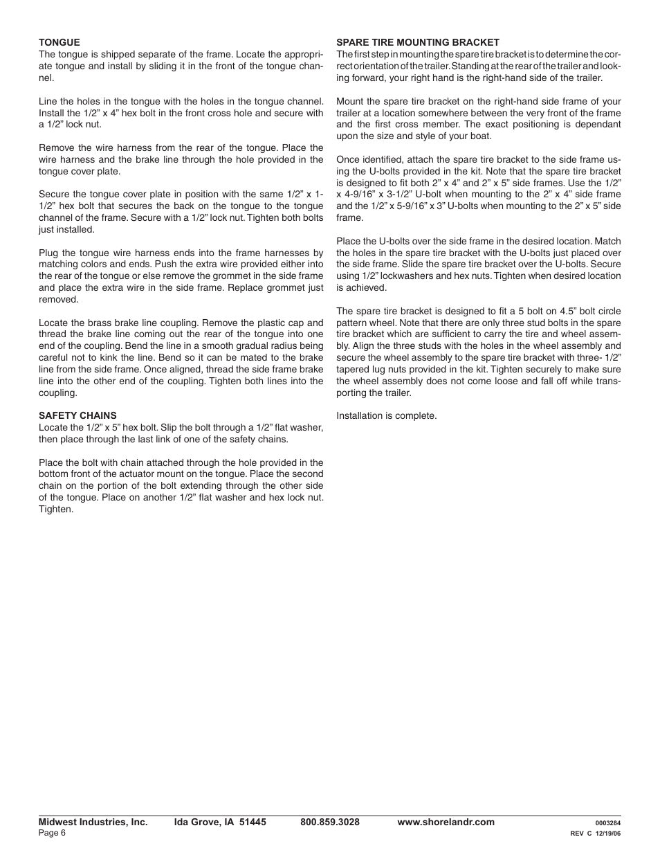 ShoreLand'r LEB29CBLW V.1 User Manual | Page 6 / 12