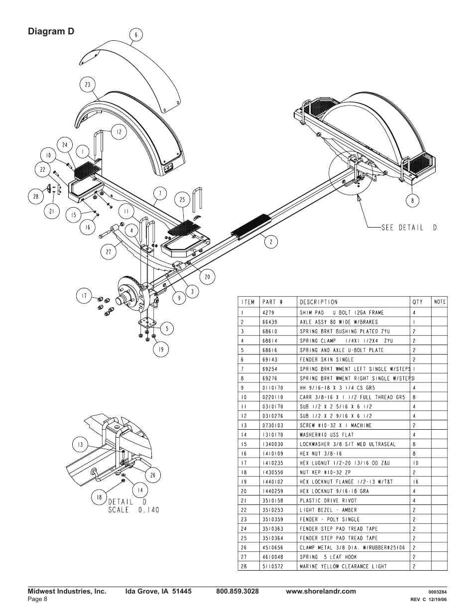 Diagram d | ShoreLand'r LEB29CBLW V.1 User Manual | Page 8 / 12