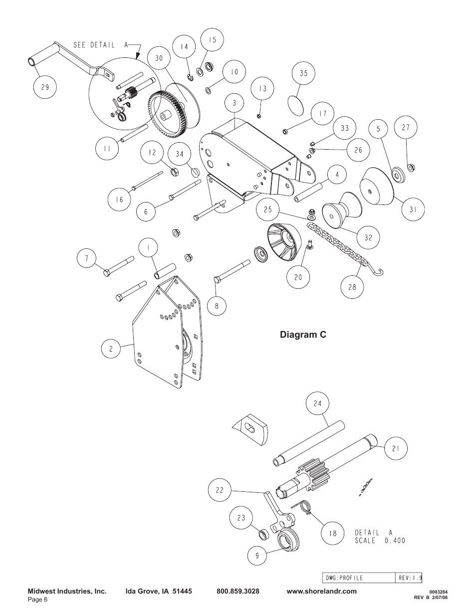 Diagram c | ShoreLand'r LEB29CBLW V.2 User Manual | Page 6 / 10