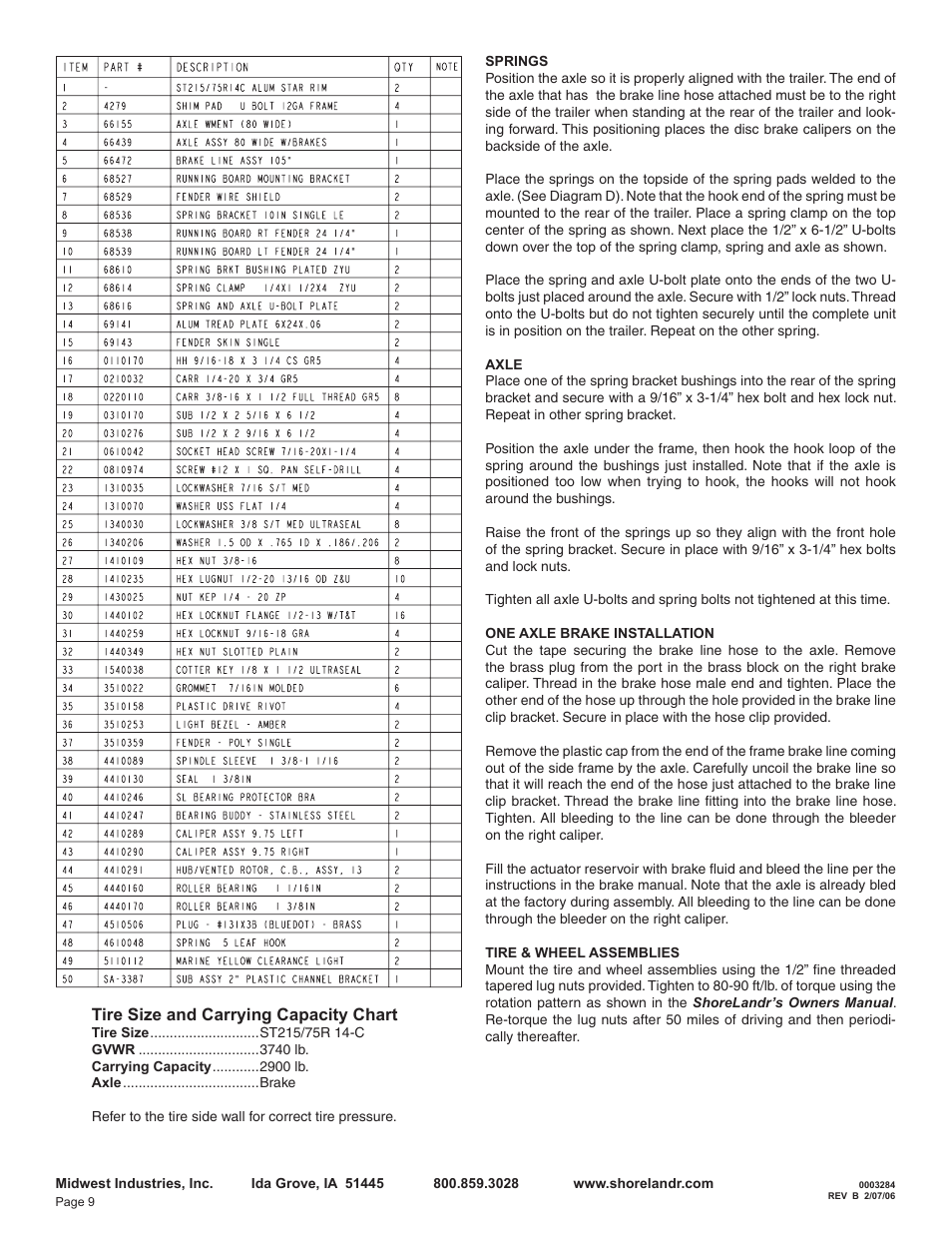 ShoreLand'r LEB29CBLW V.2 User Manual | Page 9 / 10