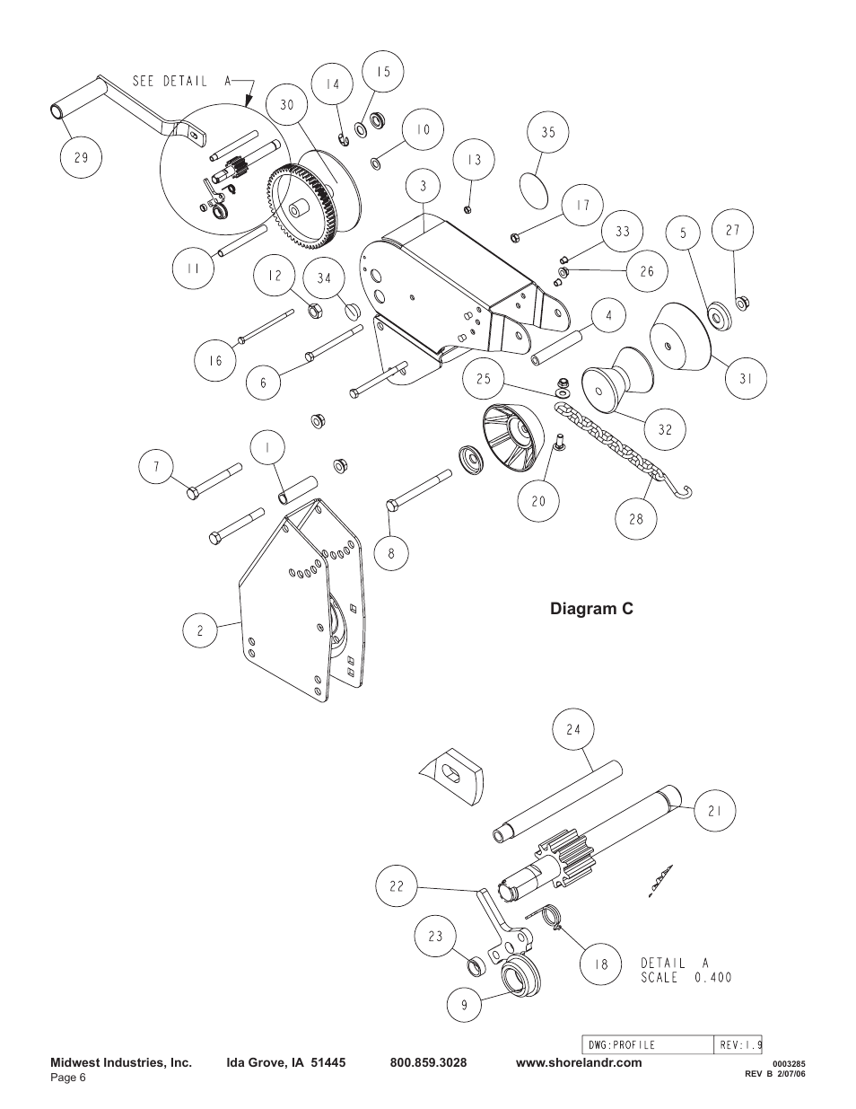 Diagram c | ShoreLand'r LEB29CBSW User Manual | Page 6 / 10
