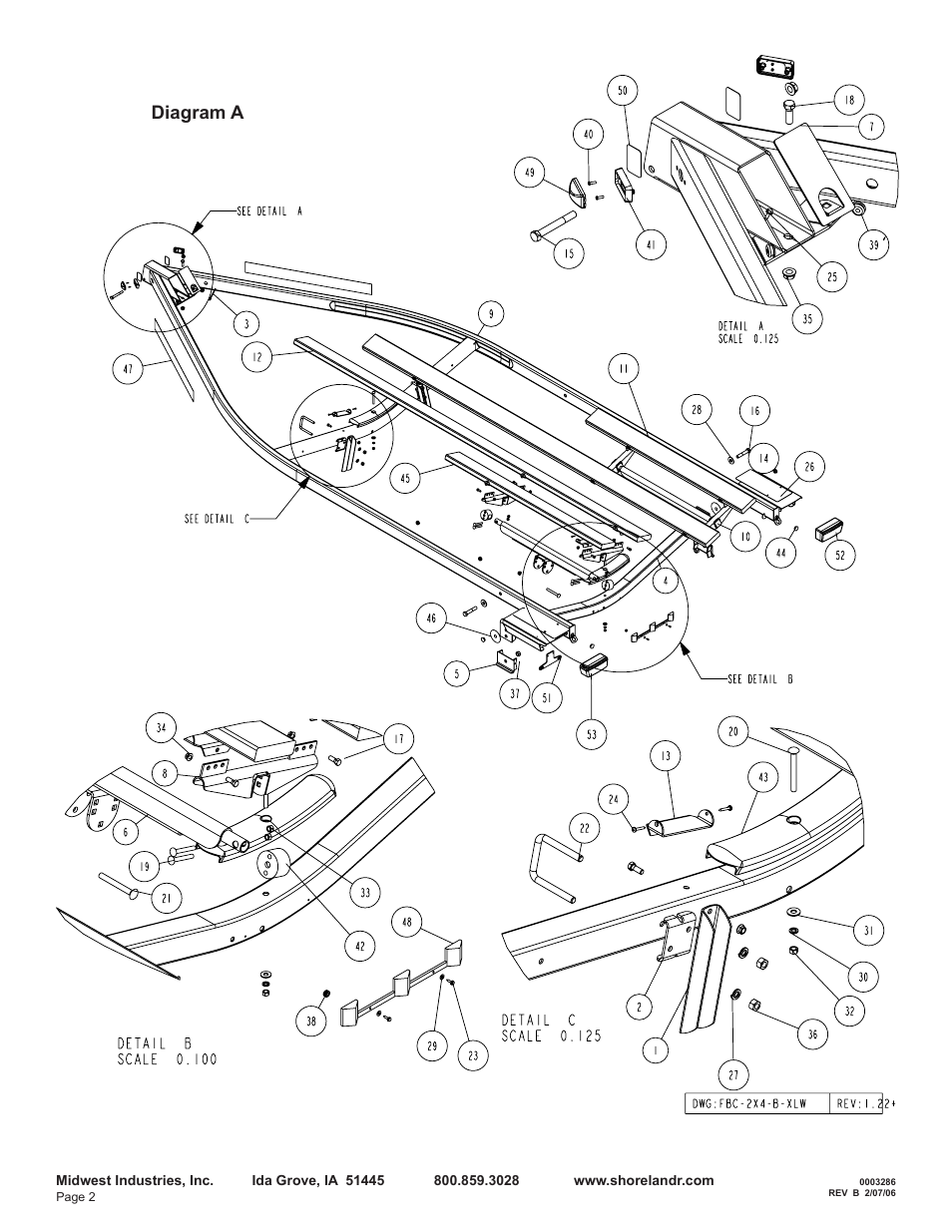 Diagram a | ShoreLand'r LEB29CBXLW User Manual | Page 2 / 10