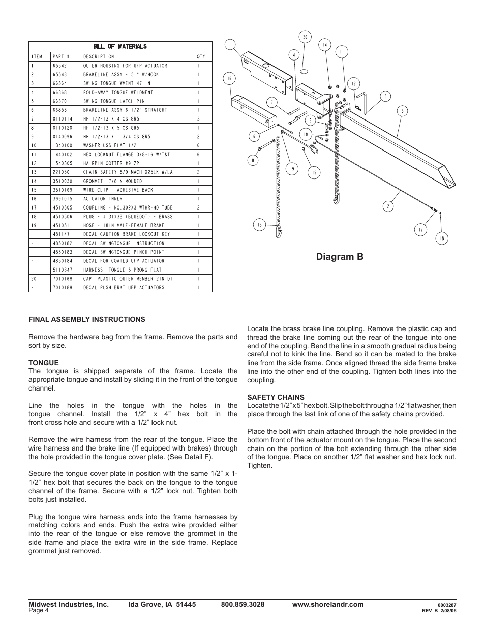 Diagram b | ShoreLand'r LEB40TCBBLW V.1 User Manual | Page 4 / 12