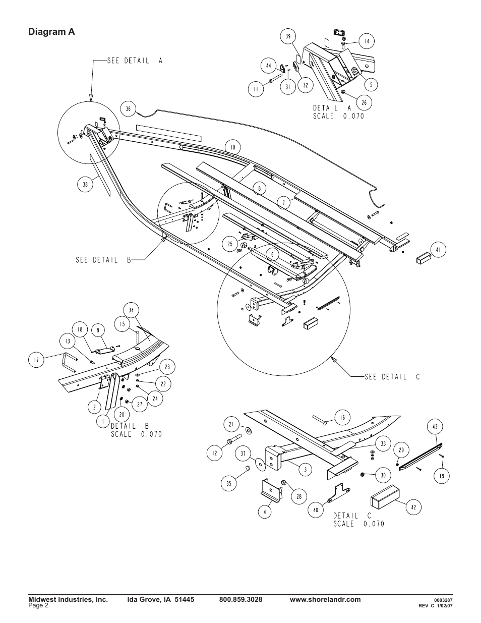 Diagram a | ShoreLand'r LEB40TCBBLW V.2 User Manual | Page 2 / 16