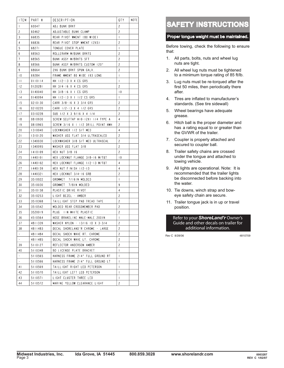 Safety instructions | ShoreLand'r LEB40TCBBLW V.2 User Manual | Page 3 / 16