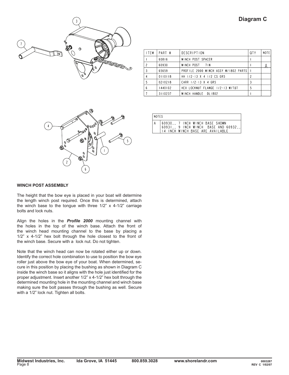 Diagram c | ShoreLand'r LEB40TCBBLW V.2 User Manual | Page 8 / 16