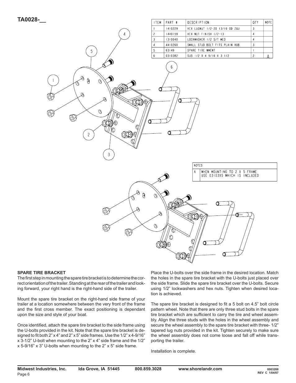 Ta0028 | ShoreLand'r LEB40TCBBXLW V.1 User Manual | Page 6 / 16