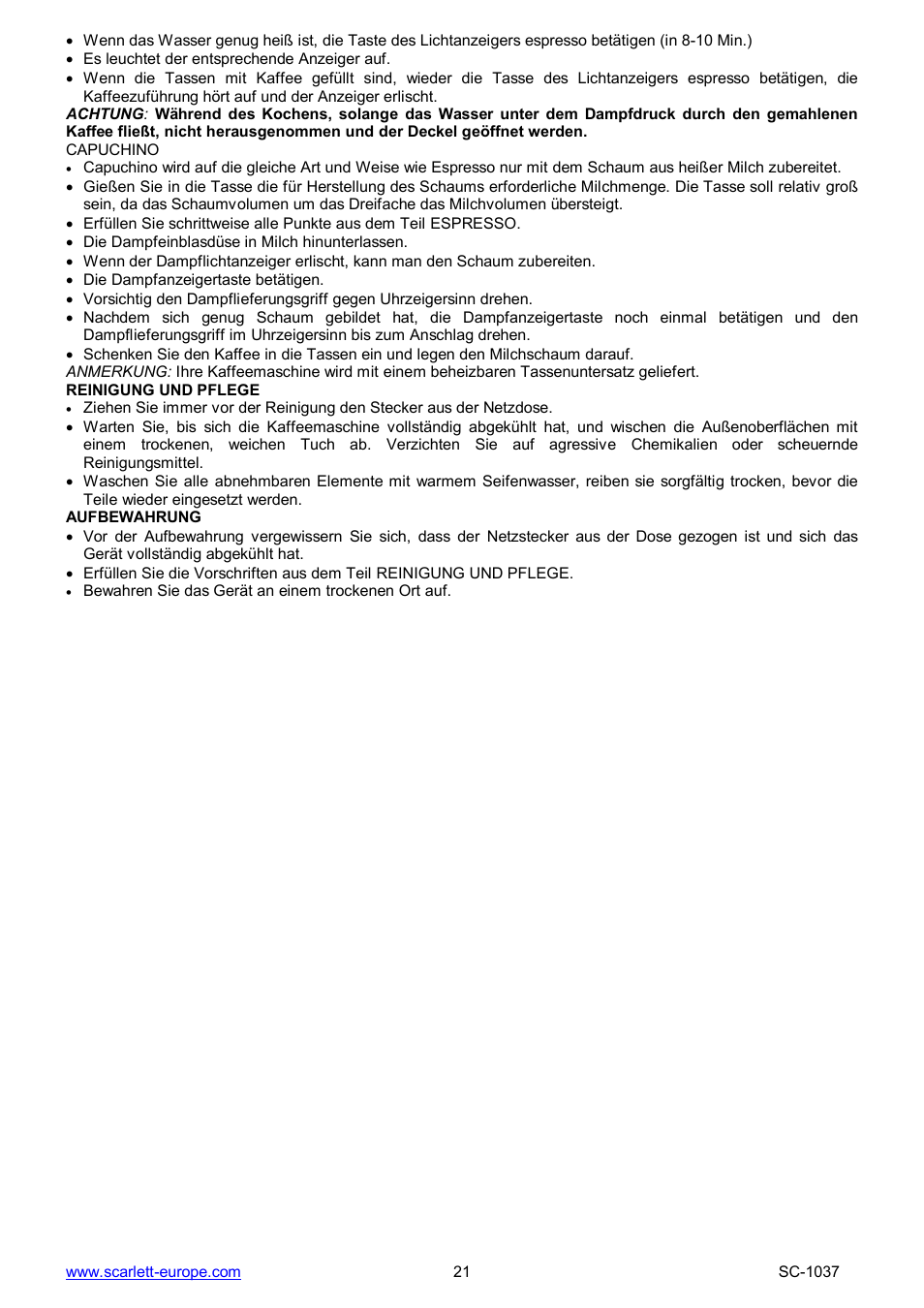 Scarlett SC-1037 User Manual | Page 21 / 21