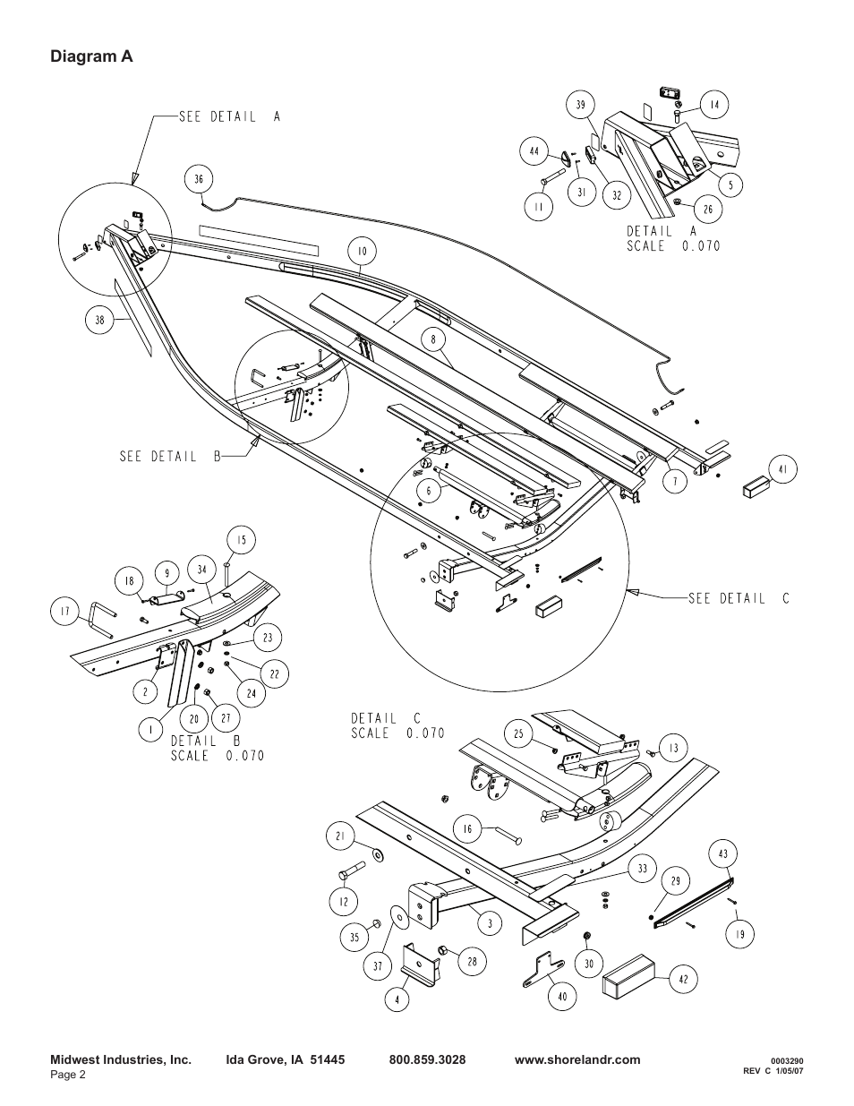 Diagram a | ShoreLand'r LEB40TCBXLW V.2 User Manual | Page 2 / 14
