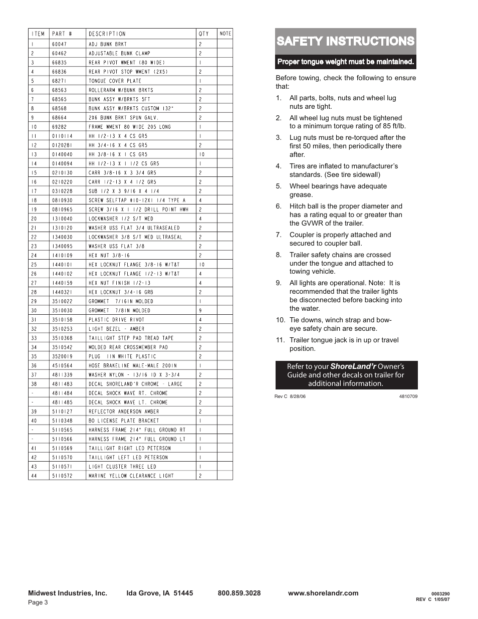Safety instructions | ShoreLand'r LEB40TCBXLW V.2 User Manual | Page 3 / 14
