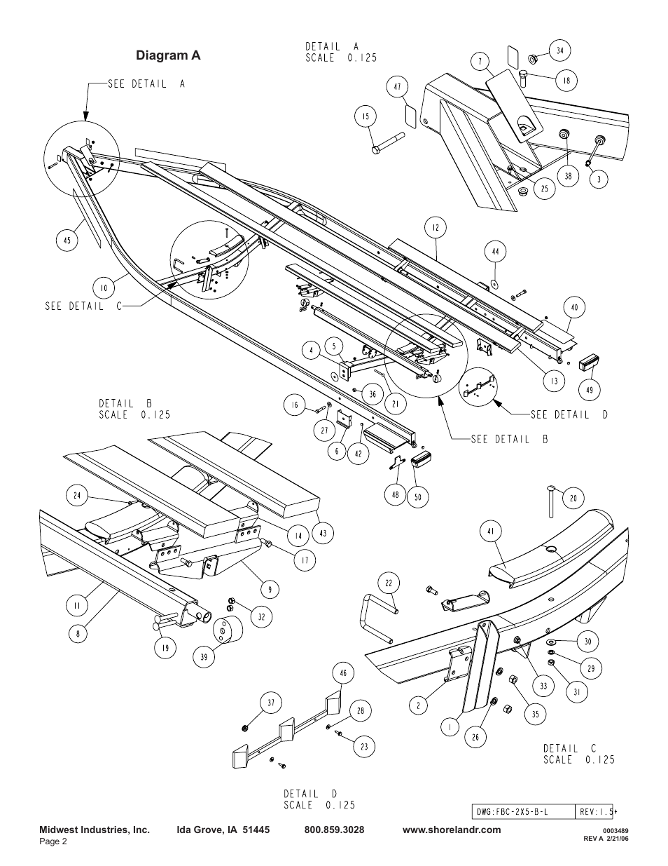 Diagram a | ShoreLand'r LEB46TCBBL V.1 User Manual | Page 2 / 10