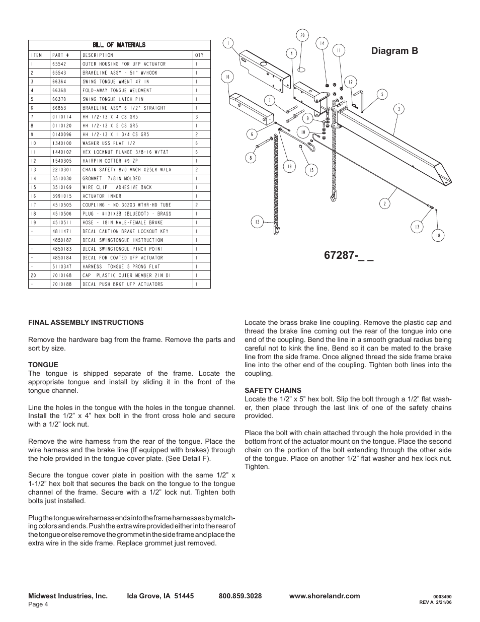 Diagram b | ShoreLand'r LEB46TCBL User Manual | Page 4 / 10